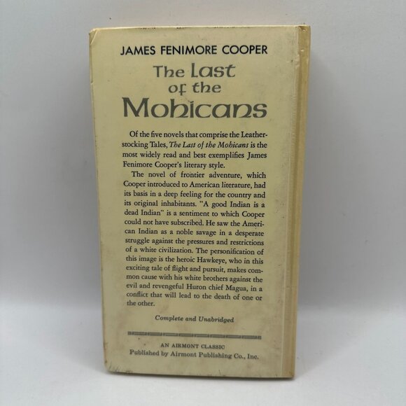 The Last Of The Mohicans By James Fenimore Cooper Air Mont Classic Hardback 1962 - Picture 2 of 5